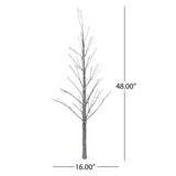 Cheshire 4-foot Pre-Lit 152 Multi-Color LED Artificial Christmas Twig Tree by Christopher Knight Home