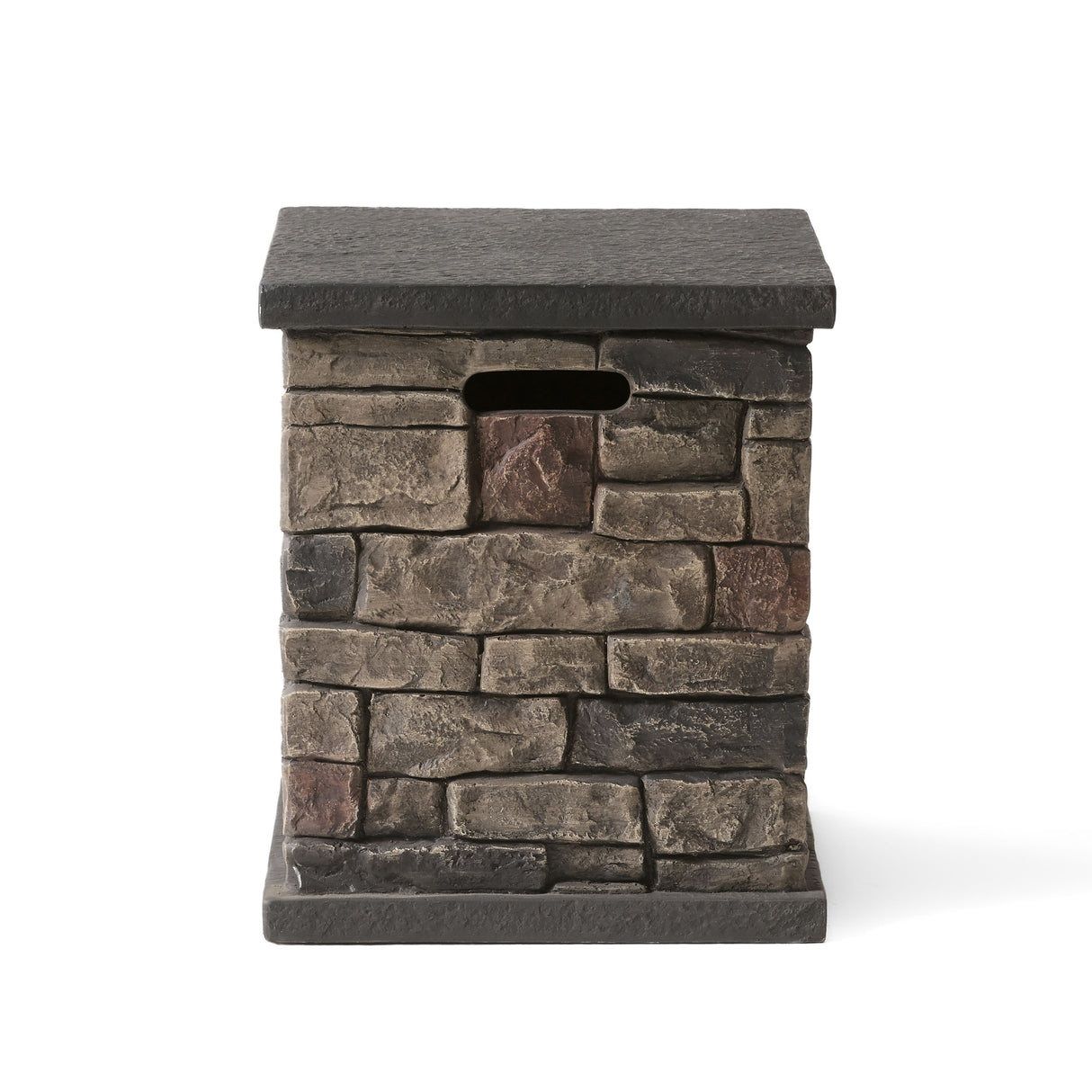 Chesney Outdoor 32" Octagonal 40,000 BTU Light Weight Concrete Fire Pit by Christopher Knight Home