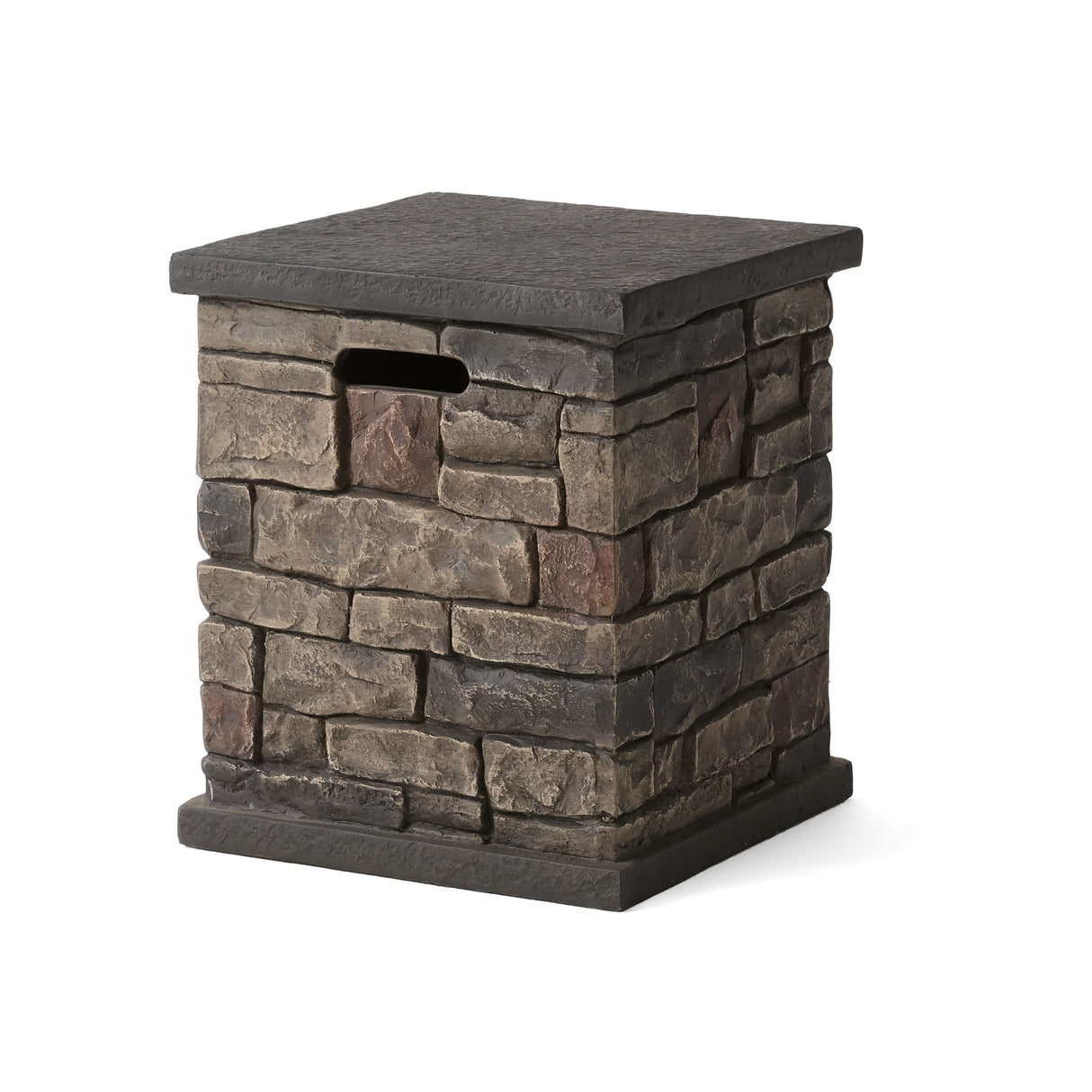 Chesney Outdoor 32" Octagonal 40,000 BTU Light Weight Concrete Fire Pit by Christopher Knight Home