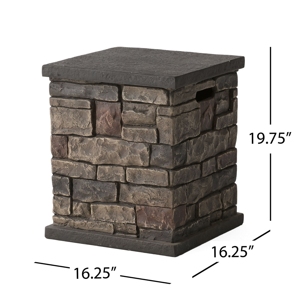 Chesney Outdoor 32" Octagonal 40,000 BTU Light Weight Concrete Fire Pit by Christopher Knight Home