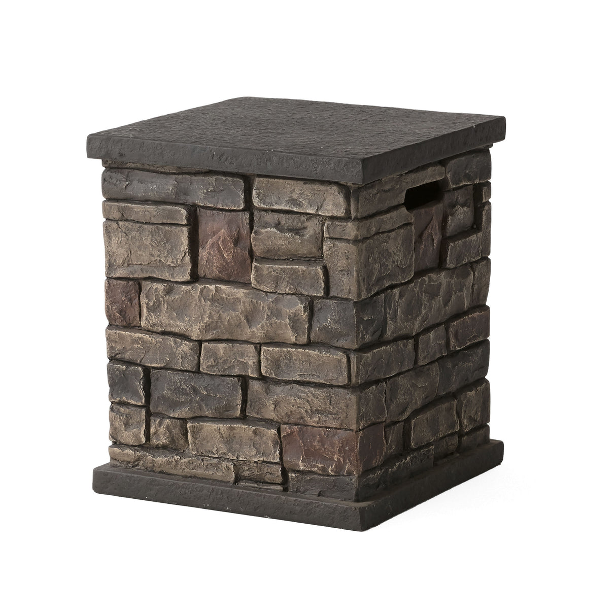 Chesney Outdoor 32" Octagonal 40,000 BTU Light Weight Concrete Fire Pit by Christopher Knight Home
