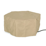 Chesney Outdoor 32" Octagonal 40,000 BTU Light Weight Concrete Fire Pit by Christopher Knight Home