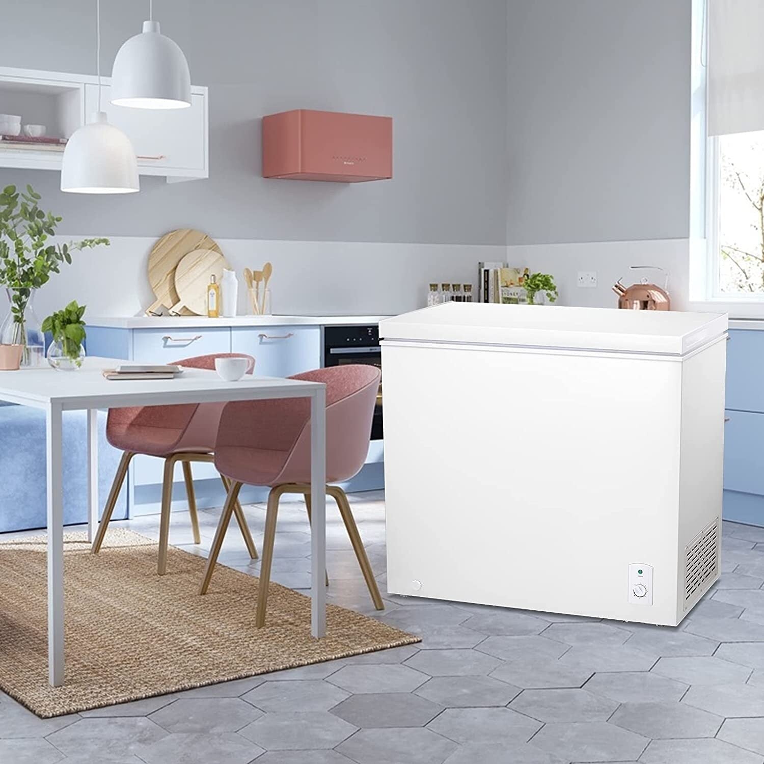 Chest Freezer, 7 cu ft Compact Mini Freezer With Low Noise