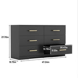 Chest of Drawers for Bedroom,6 Drawer Dresser