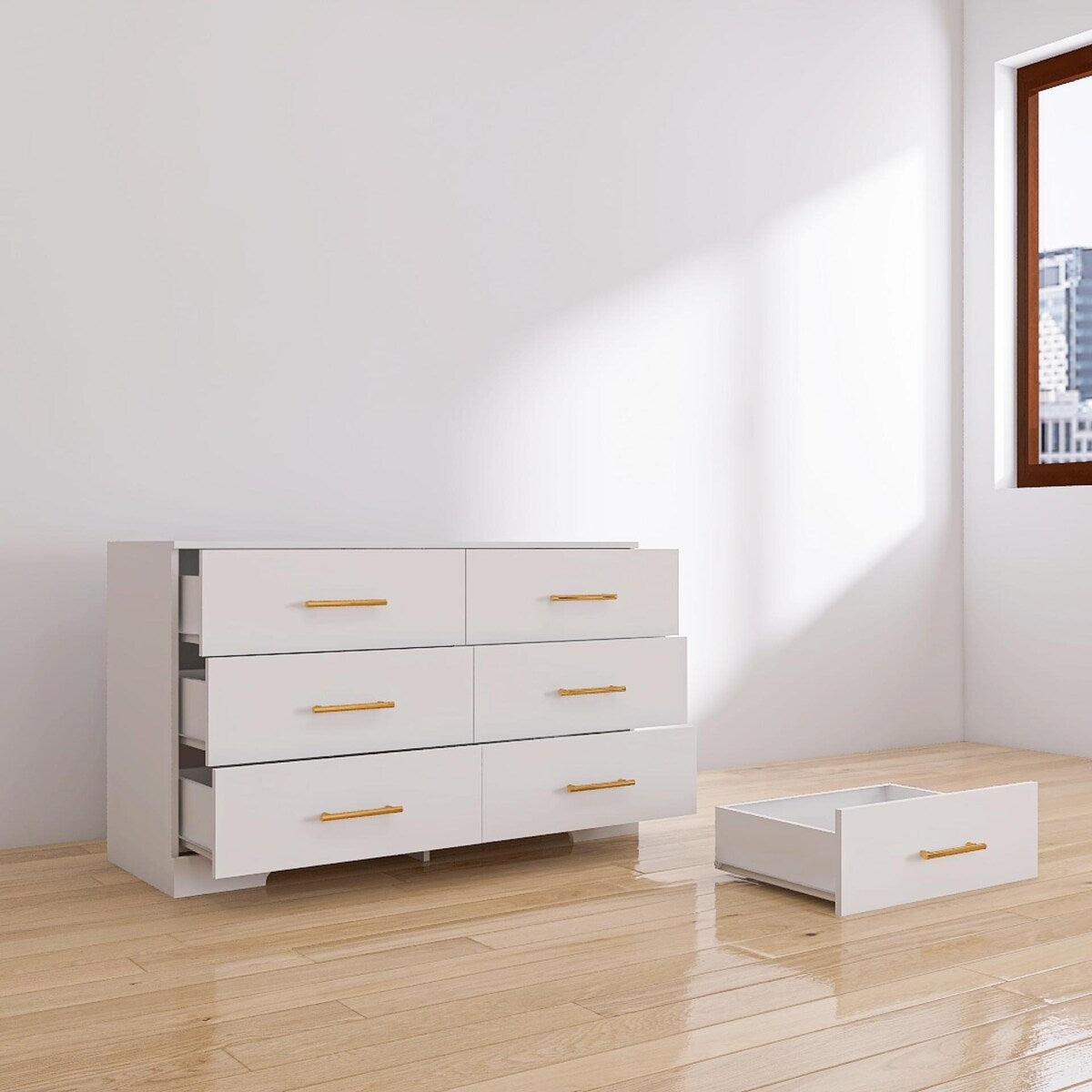 Chest of Drawers for Bedroom,6 Drawer Dresser