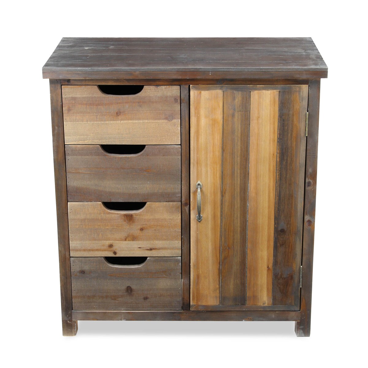 Cheungs Decorative Wooden Dark Brown Accent Cabinet - L:27.5"xW:15.25"xH:29.75".