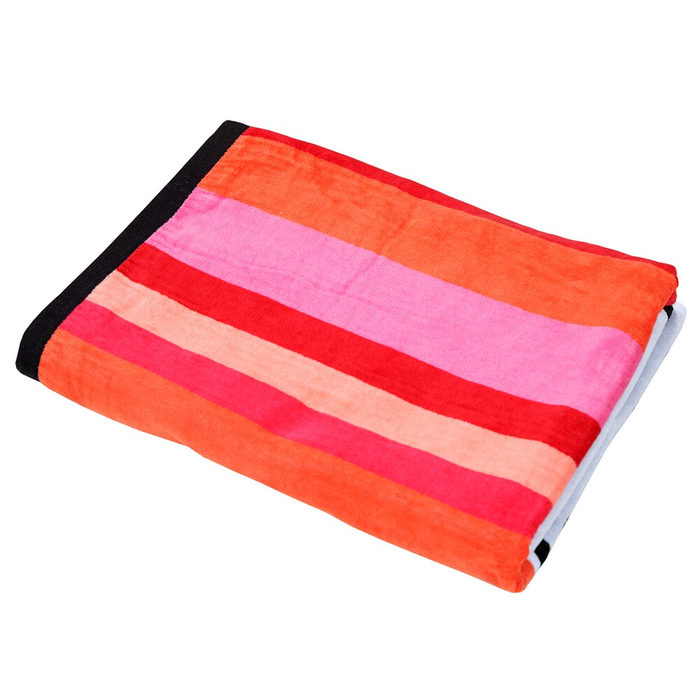 Chevron 40-inch x 70-inch Velour Beach Towel - Multi-color
