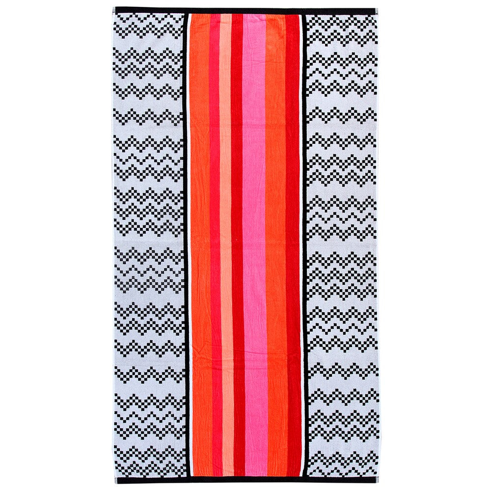Chevron 40-inch x 70-inch Velour Beach Towel - Multi-color