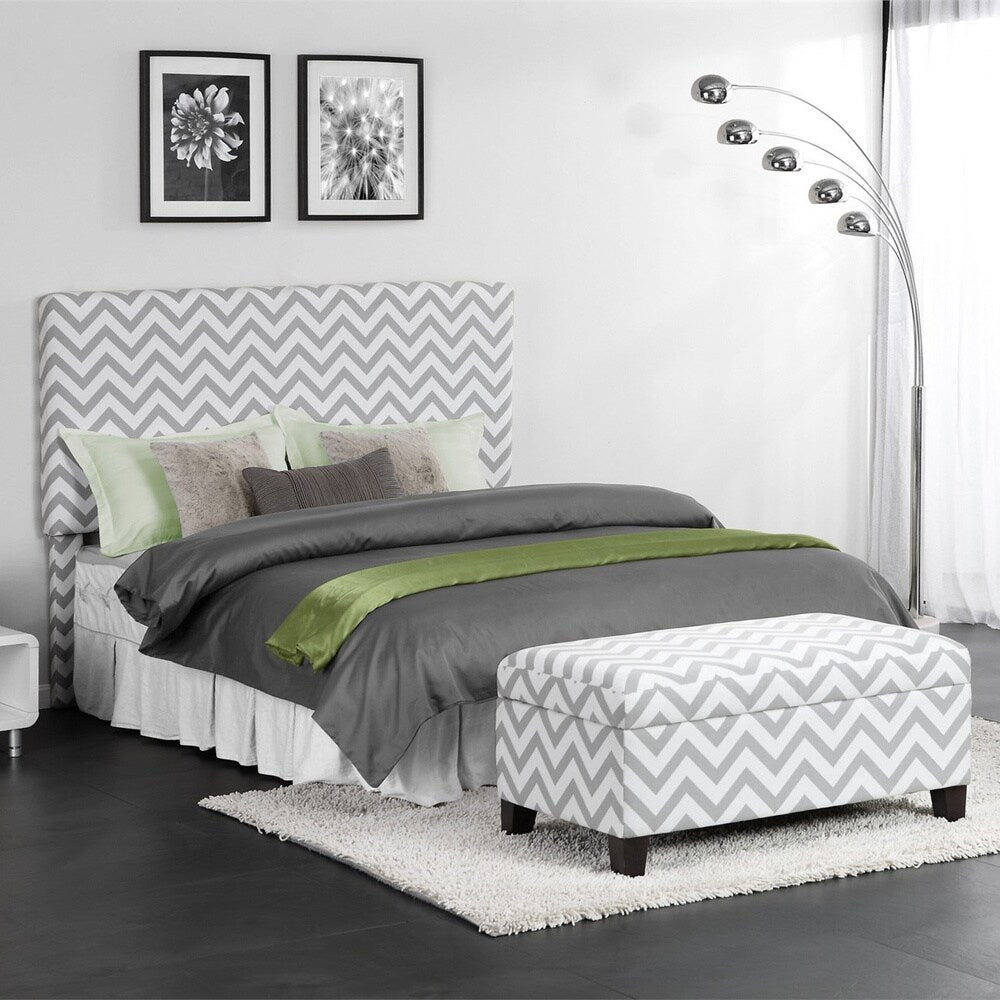 Chevron Accent Headboard