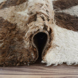Chevron Plush Shaggy Moroccan Runner Rug Handmade Staircase Carpet - 2'7" x 7'9"
