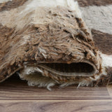 Chevron Plush Shaggy Moroccan Runner Rug Handmade Staircase Carpet - 2'7" x 7'9"