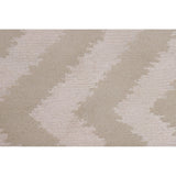 Chevron Style Modern Area Rug Handmade Wool Carpet - 6'1"x 8'10"
