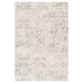 Cheyenne Abstract Grey and White Viscose Blend Area Rug