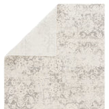Cheyenne Abstract Grey and White Viscose Blend Area Rug