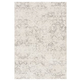 Cheyenne Abstract Grey and White Viscose Blend Area Rug