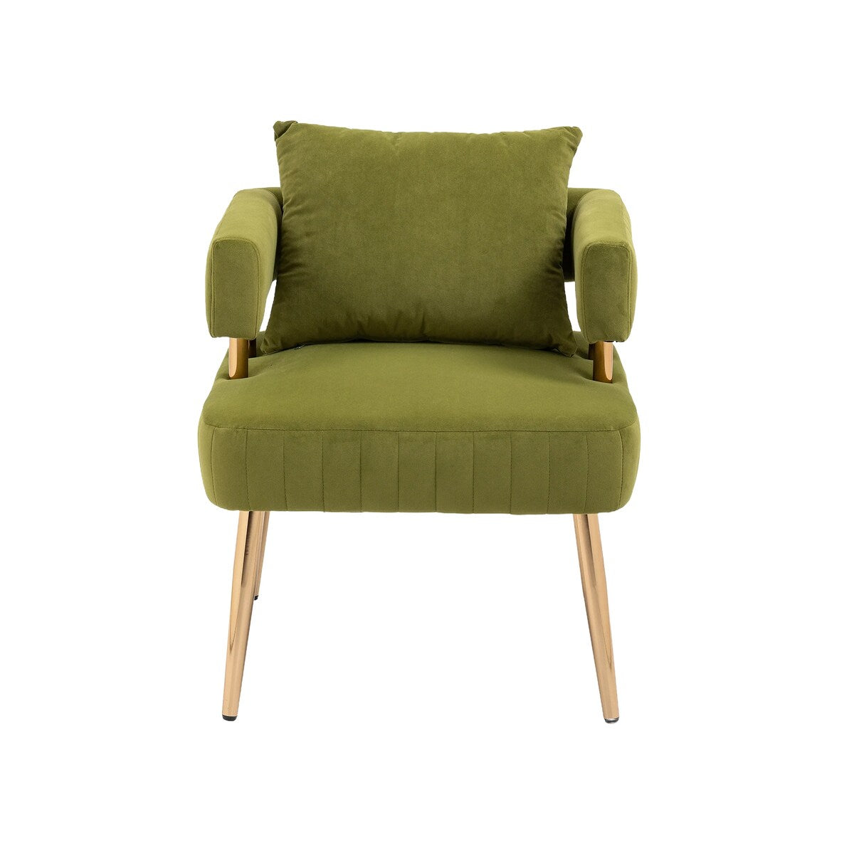 Chic Accent Armchair Leisure Chair Vanity Stool With Ergonomic Backrest