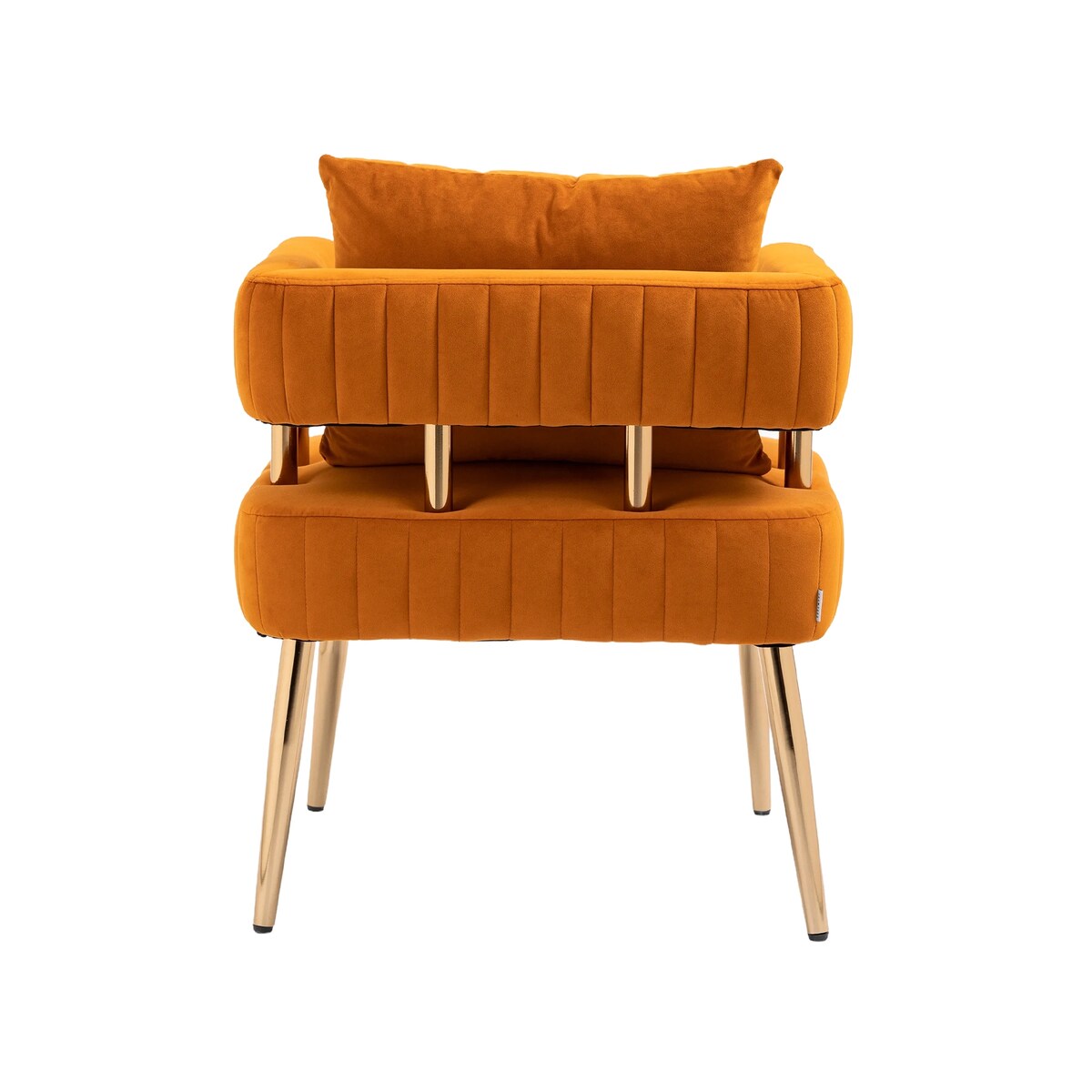 Chic Accent Armchair Leisure Chair Vanity Stool With Ergonomic Backrest