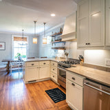 Chic Cutlery Print Wool-Effect Kitchen Mat and Runner Rug