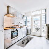 Chic Cutlery Print Wool-Effect Kitchen Mat and Runner Rug