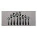 Chic Cutlery Print Wool-Effect Kitchen Mat and Runner Rug