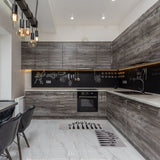 Chic Cutlery Print Wool-Effect Kitchen Mat and Runner Rug