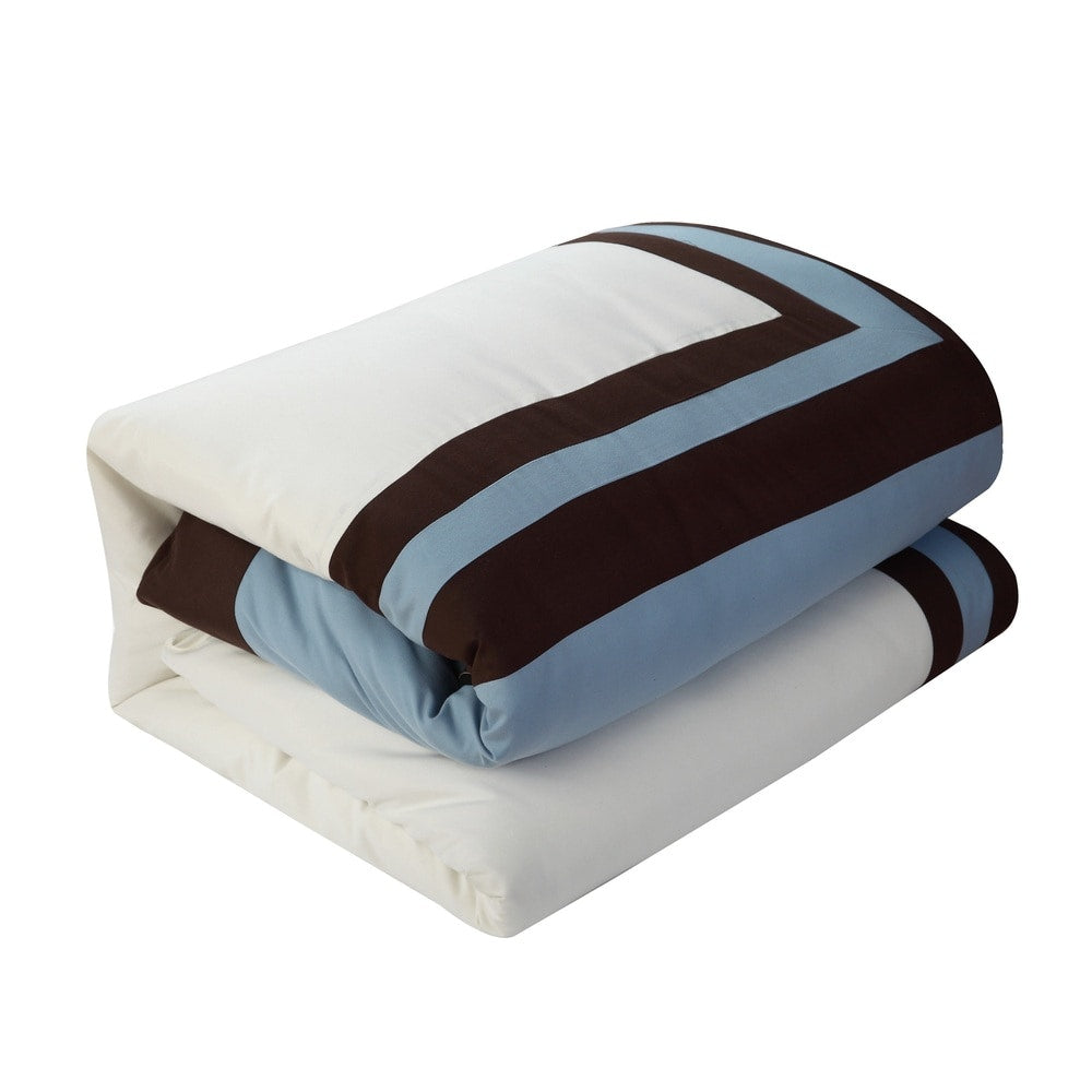 Copper Grove Minesing 20-piece Blue Color Blocked Comforter Set