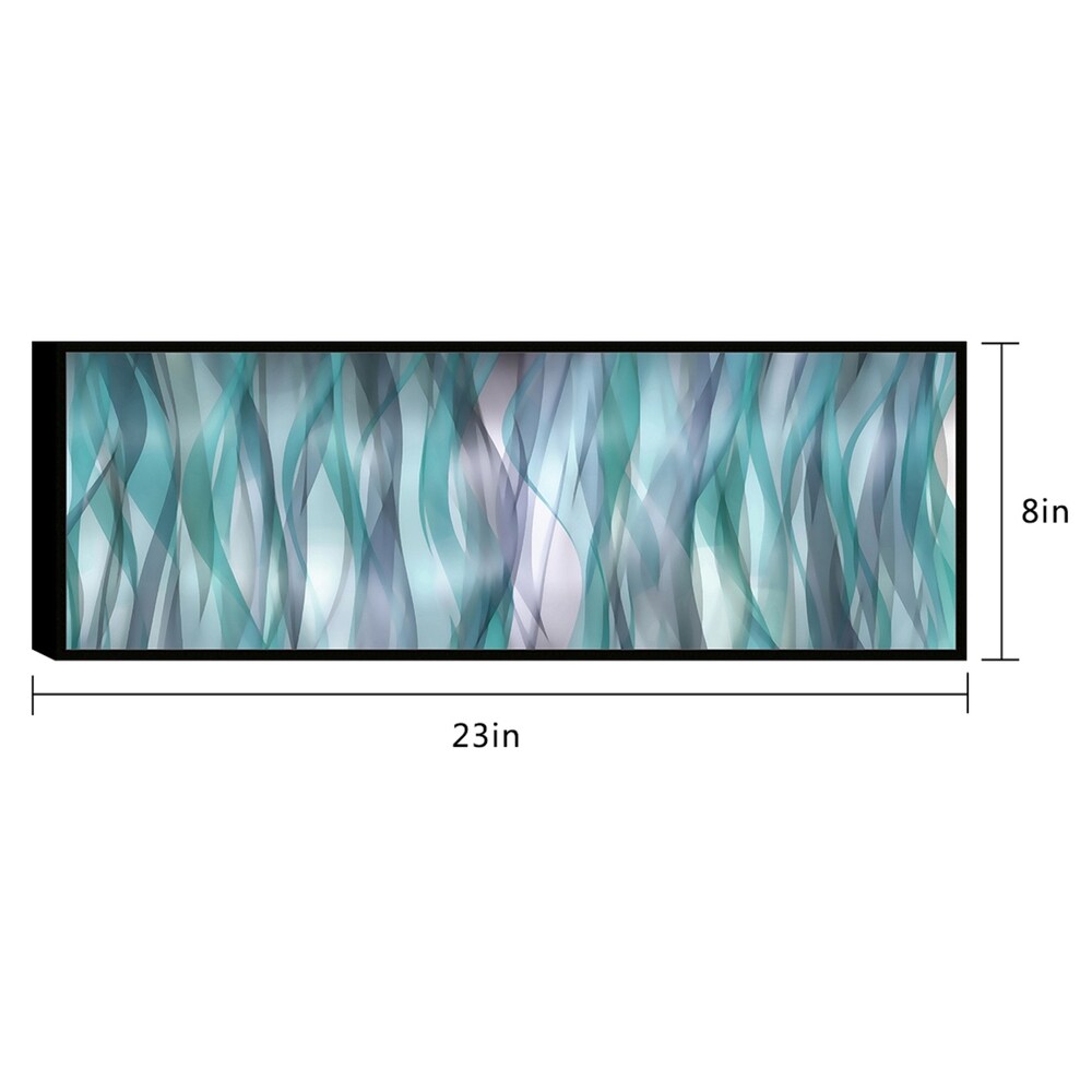 Chic Home Blue Flames 1 Piece Framed Wall Art Giclee Print - Multi-color