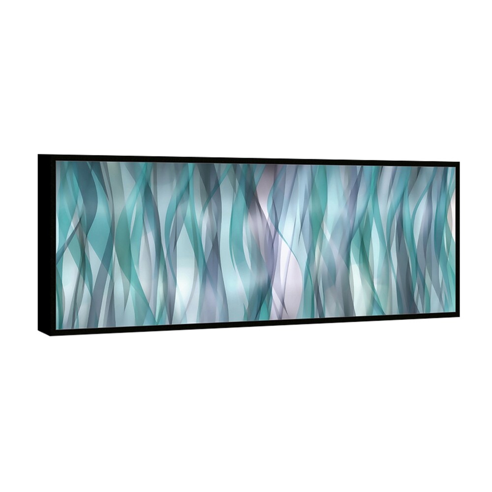Chic Home Blue Flames 1 Piece Framed Wall Art Giclee Print - Multi-color