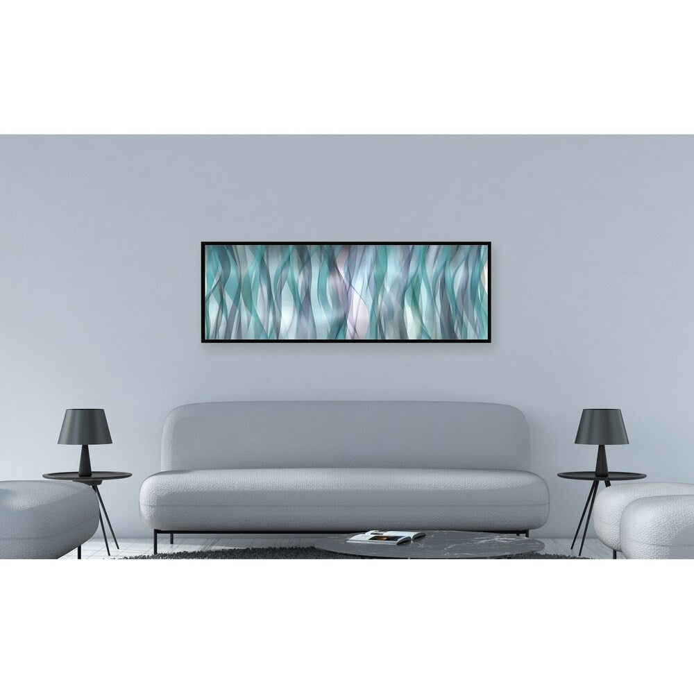 Chic Home Blue Flames 1 Piece Framed Wall Art Giclee Print - Multi-color