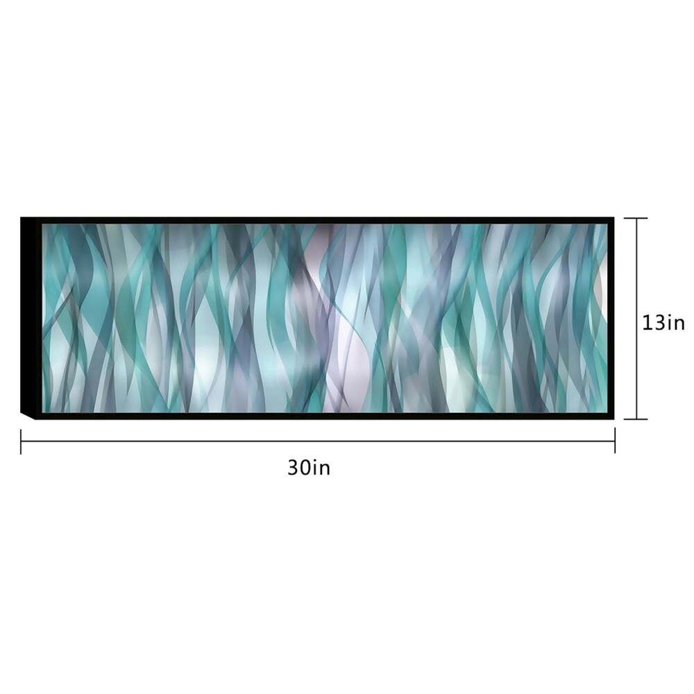 Chic Home Blue Flames 1 Piece Framed Wall Art Giclee Print - Multi-color