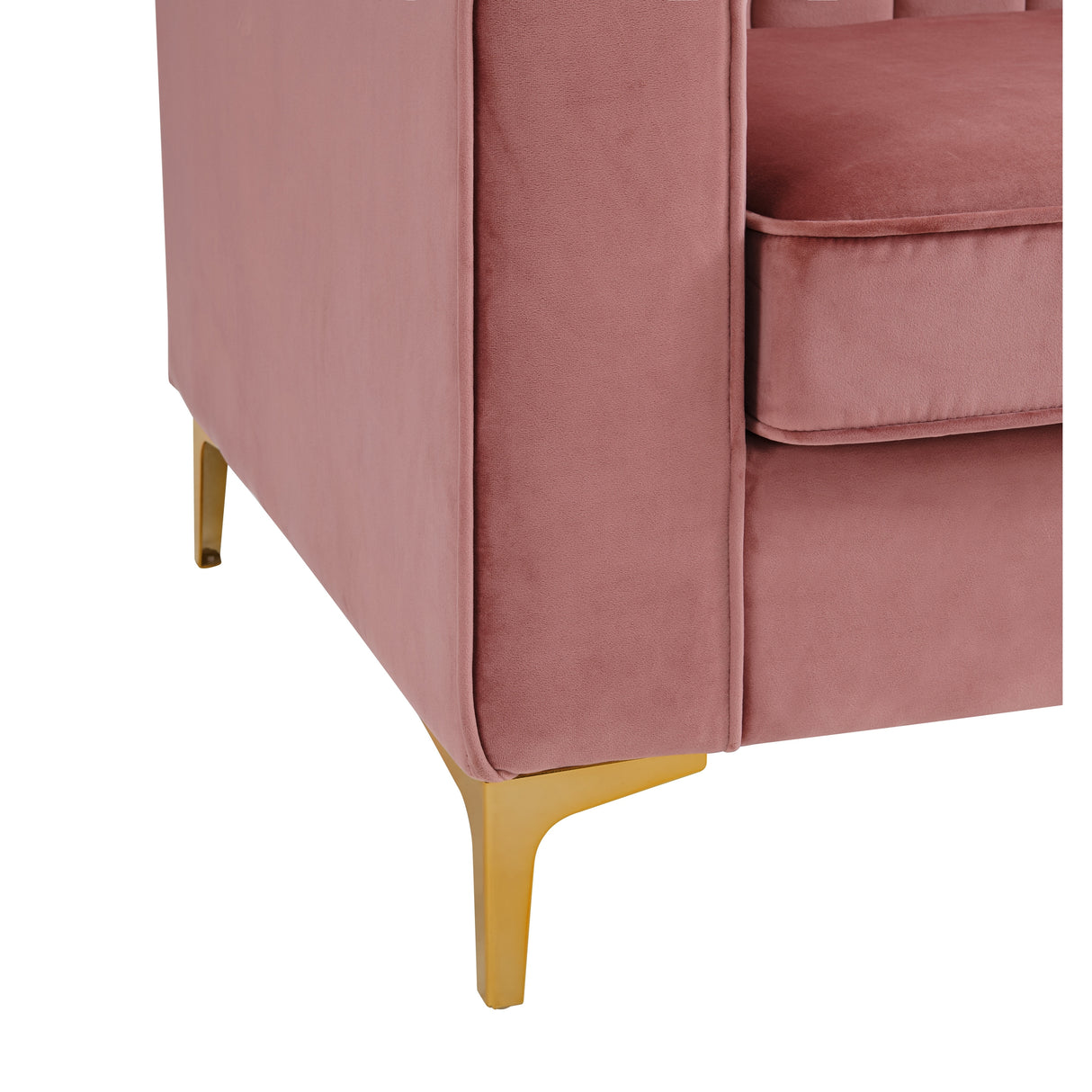 Chic Home Britannia Velvet Upholstered Modular Sectional Sofa