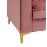Chic Home Britannia Velvet Upholstered Modular Sectional Sofa