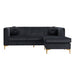 Chic Home Britannia Velvet Upholstered Modular Sectional Sofa