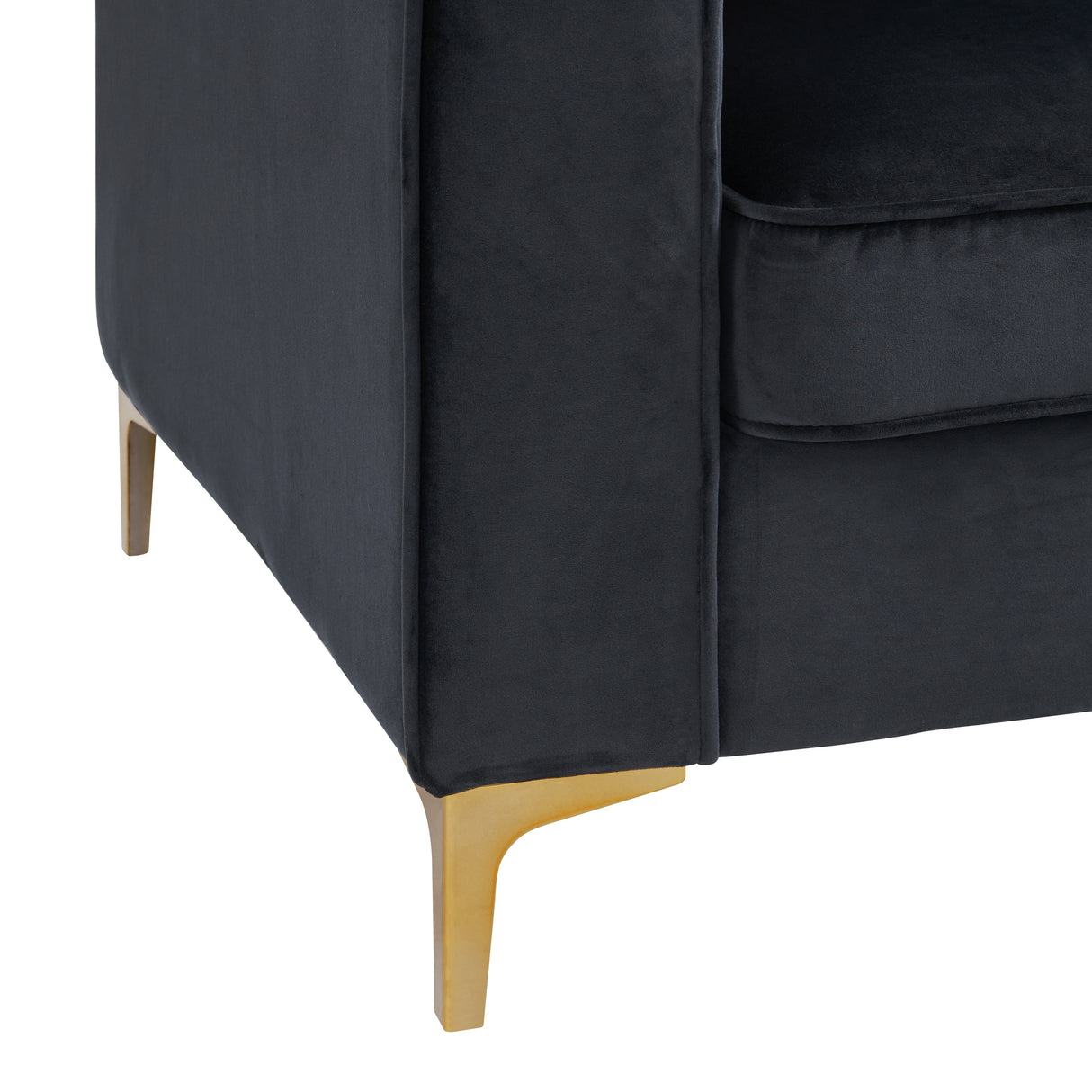 Chic Home Britannia Velvet Upholstered Modular Sectional Sofa