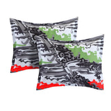 Chic Home Hero Printed White/Grey 9-piece Dorm Room Bedding Set