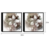 Chic Home Magnolia 2 Piece Set Framed Wall Art Giclee Print - Multi-color