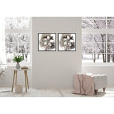 Chic Home Magnolia 2 Piece Set Framed Wall Art Giclee Print - Multi-color