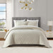 Chic Home Nya 3-Piece Geomertric Hexagon Pattern Quilt Set
