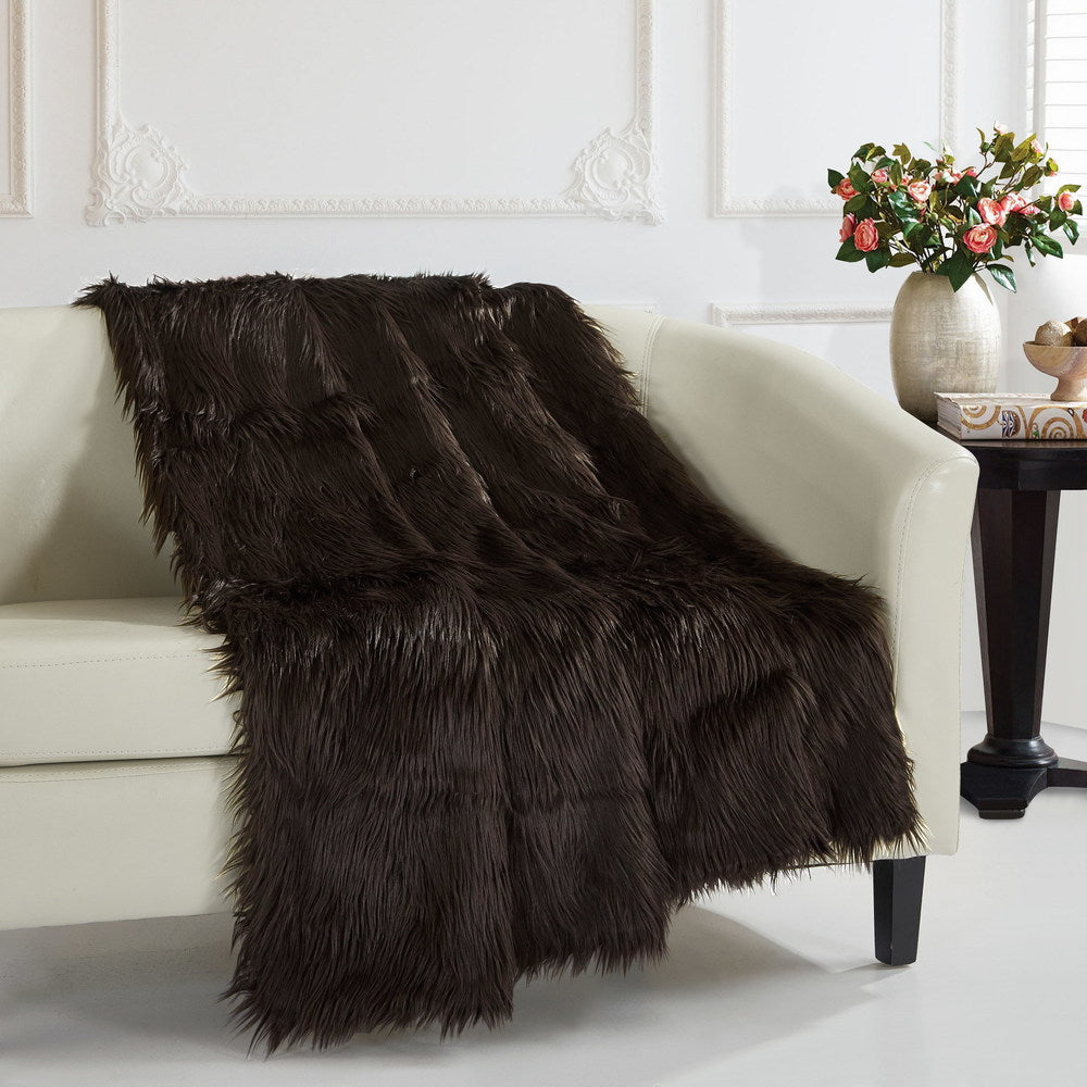 Chic Home Ruffa Faux Fur Ultra Plush Micromink Throw