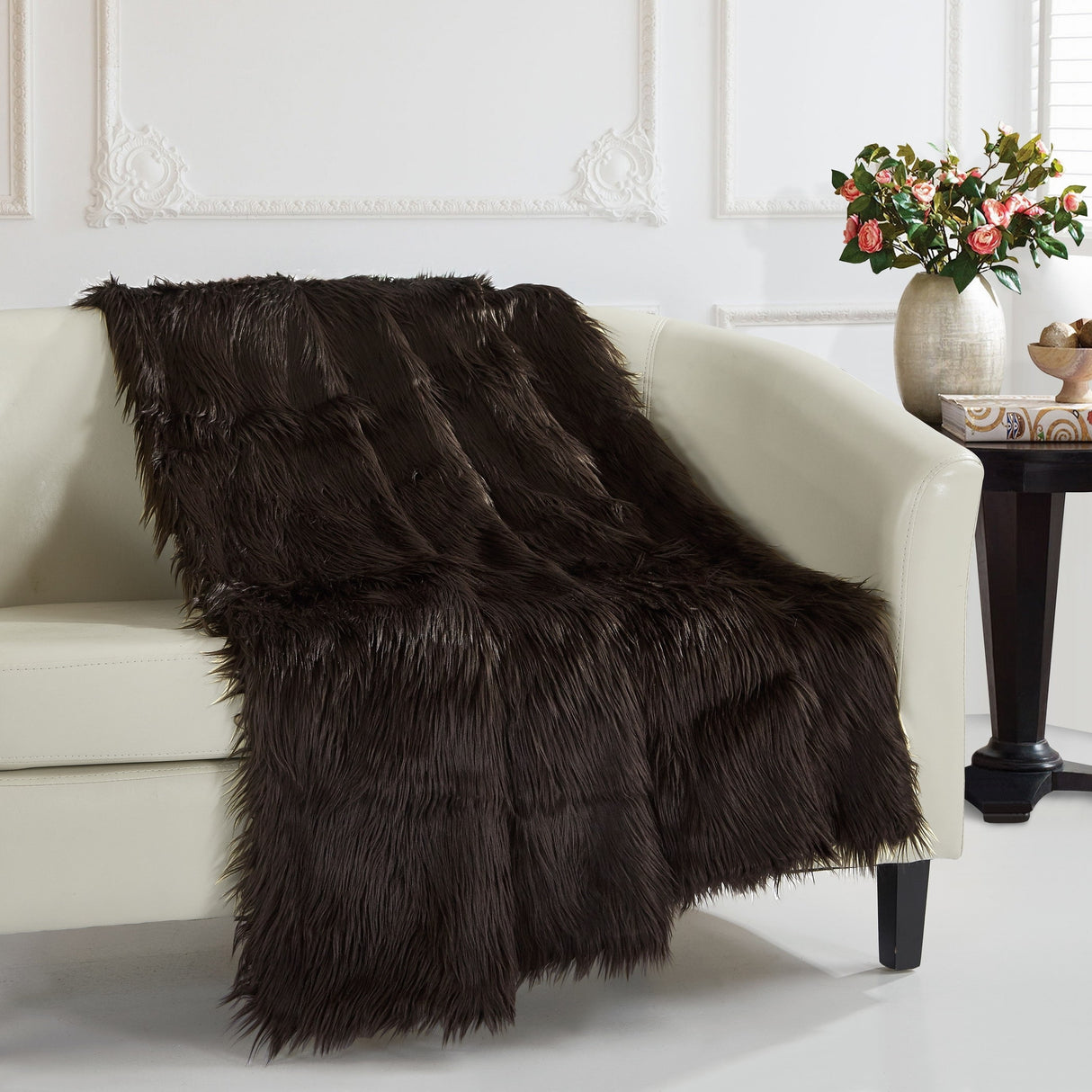 Chic Home Ruffa Faux Fur Ultra Plush Micromink Throw