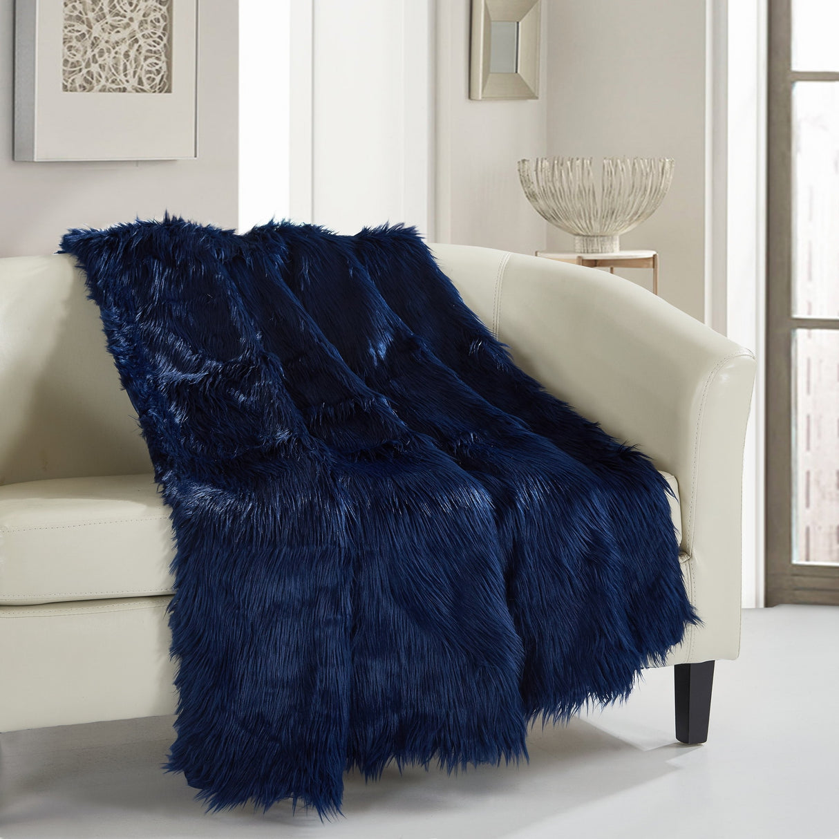 Chic Home Ruffa Faux Fur Ultra Plush Micromink Throw