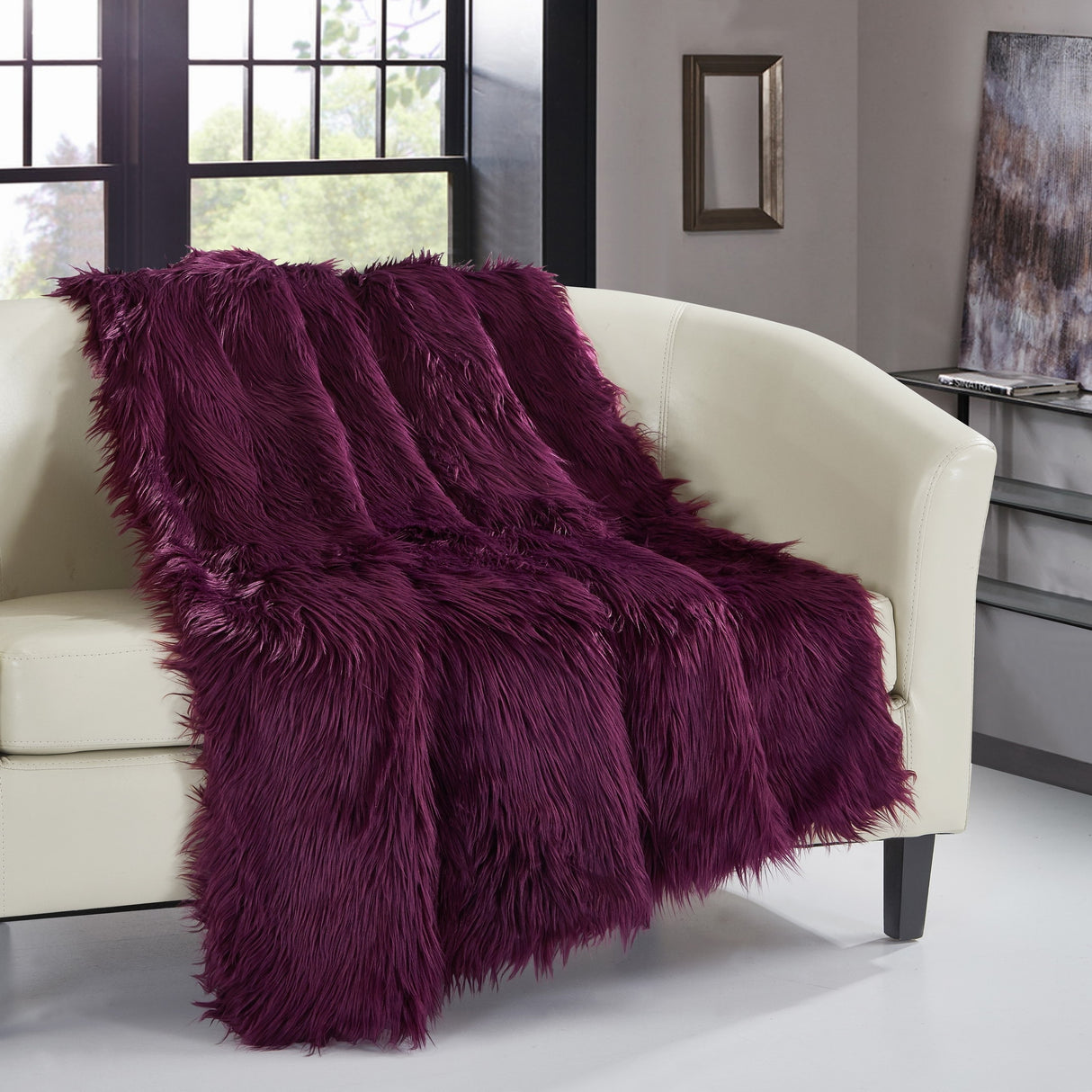 Chic Home Ruffa Faux Fur Ultra Plush Micromink Throw