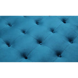 Chic Home Samson Clear Acrylic Legs Velvet Button-tufted Ottoman