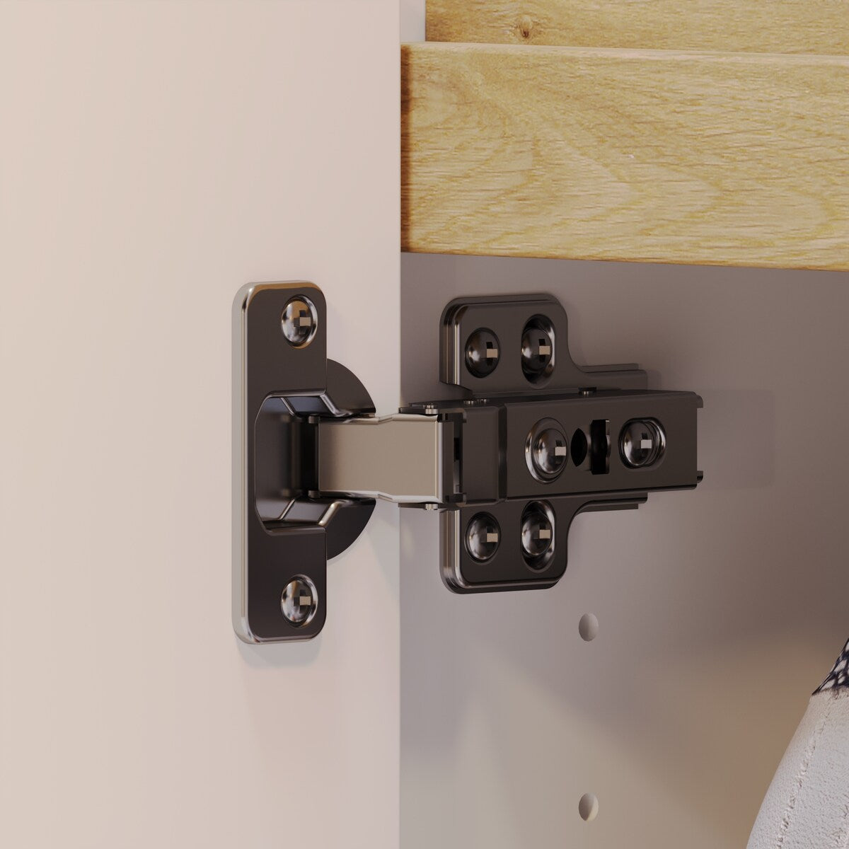 Chic Shoe Rack with Adjustable Poles and Multi-Compartment Storage