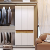 Chic Shoe Rack with Adjustable Poles and Multi-Compartment Storage