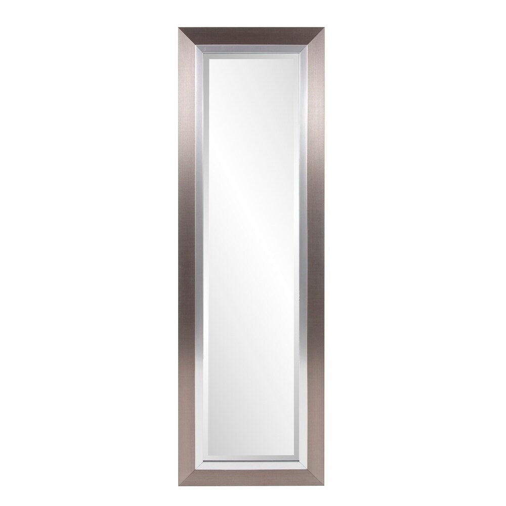 Allan Andrews Brushed Silver Decorative Chicago Wall Mirror - 17.1/4" x 53.1/2" x 1"