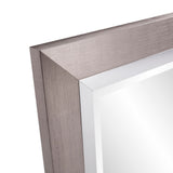 Allan Andrews Brushed Silver Decorative Chicago Wall Mirror - 17.1/4" x 53.1/2" x 1"