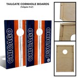 Chicago Football Tailgate Cornhole Board Set (Includes 8 Bags) - N/A
