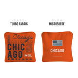 Chicago Football Orange Dual Sided Cornhole Bags