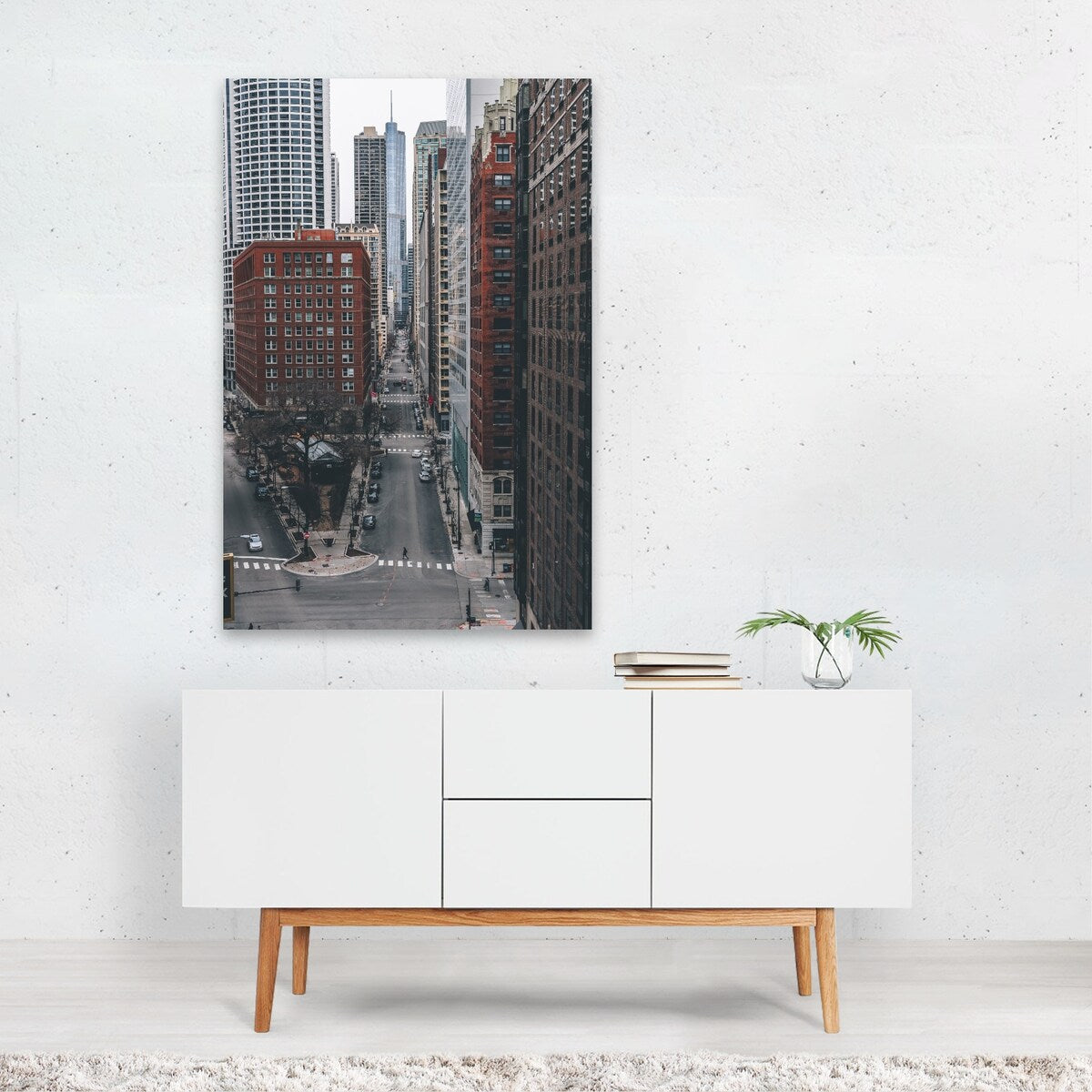 Chicago Illinois Down the Road Photography Urban Art Print/Poster